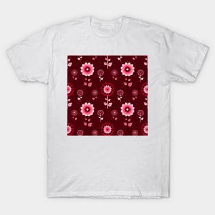 Viva Magenta Flowers 1 T-Shirt